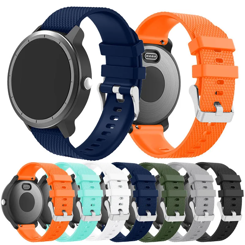 Buntes Weiches Silikon-Ersatzarmband für Garmin Vivoactive3 Vivomove HR Smart-Armband für Garmin Vivoactive 3 Uhrenarmband – Detail 3