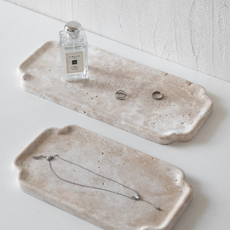 Natural Cave Stone Bathroom Supplies Jewelry Storage Tray Bathroom Accessories Hotel Decoration Living Room Key Storage Rack