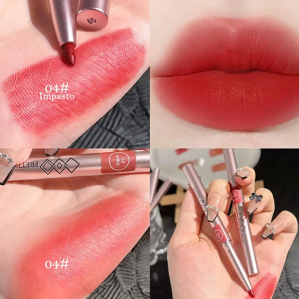 Ruota Lipliner Impermeabile Duraturo Idratante Opaco Contorno Penna Affascinante Matita Labbra Cosmetici Rossetto Lip Line Co N2Z1