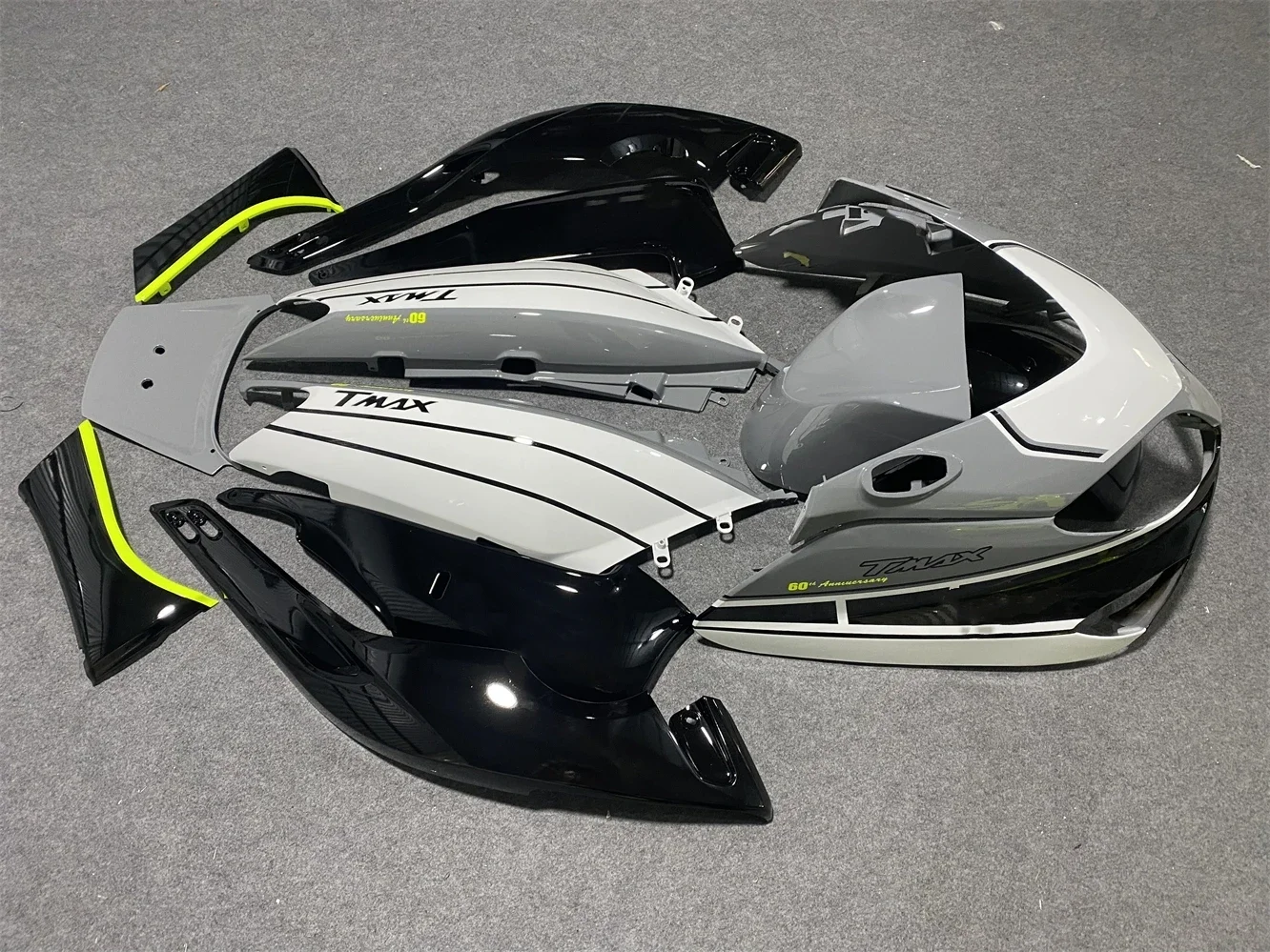 Motorcycle fairing fits TMAX500 2001 2002 2003 2004 2005 2006 2007 500 2001 02-07 Fairing Grey Black White motorcycle