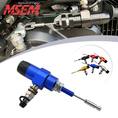For Motocross Dir Bike Motos 14mm Piston Motorcycle Hydraulic Clutch Master Cylinder Rod Brake Pump M10x1.25mm CNC Aluminum