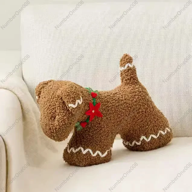 New Ginger Spice The Dog & Kitty 2024 Christmas Gingerbread Dog Cat Pillow Doll Doll