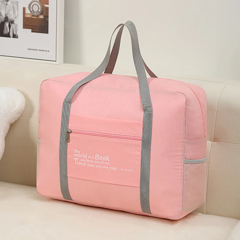 Foldable Single Luggage Storage Bag MultiFunctional  Women Handbag Convenient Travel Bag Large Capacity Storage Organizer