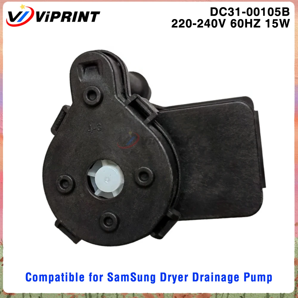 New DC31-00105B Compatible for Samsung Clothes Dryer Drain Pump Motor B13-5AE12120 60HZ 15W Parts
