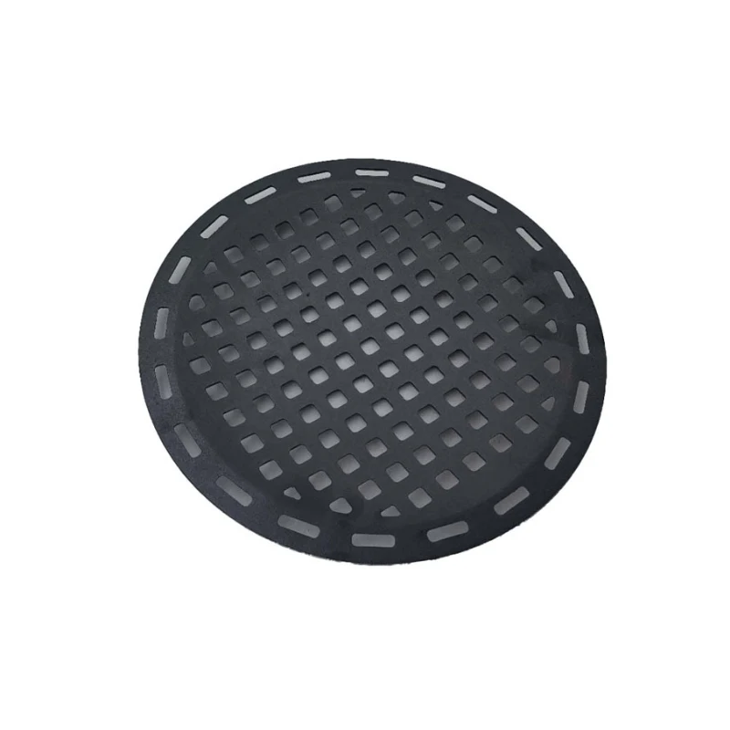 Picture 5: 33cm Uncoated Cast Iron Plate with Square Hole for Outdoor Barbecue Grill
