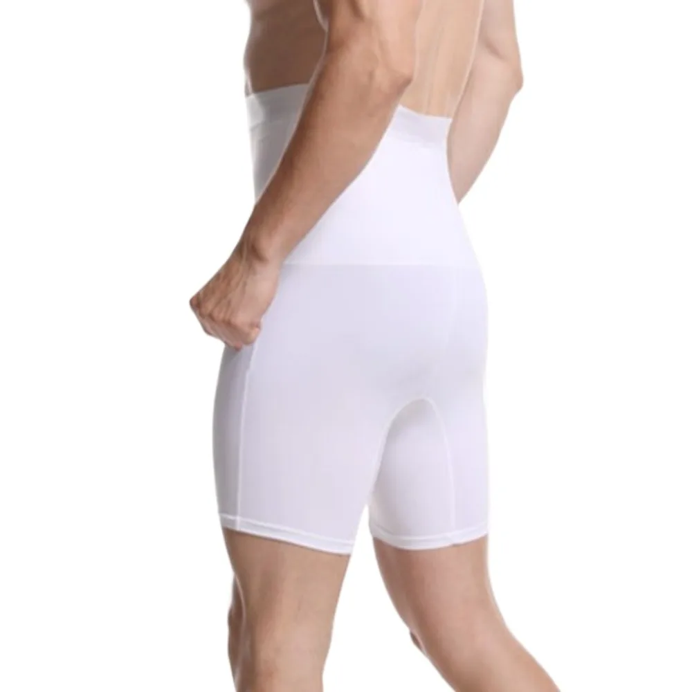 

Belly Tummy Control Shorts High Waist Solid Color Slimming Body Shaper Underwear Trainer Shapewear Compression Boxer Panties Men