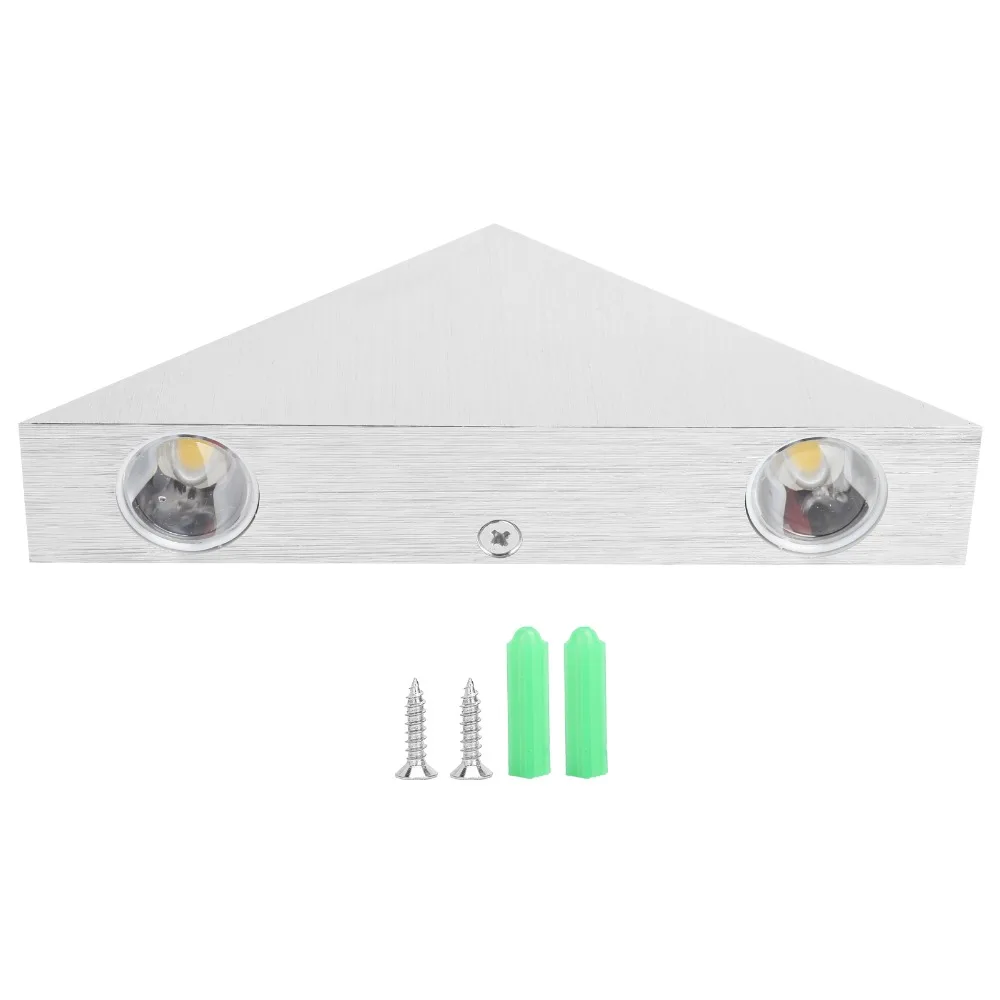 Stylish Triangular Wall Light 9W Triangle Shape Bedside Lamp Warm White Light CRI 80 Wall Lamp Corridor