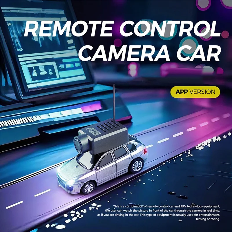 TTKK-6401 FPV RC سيارات 1:64 مع 720P FPV كاميرا واي فاي APP التحكم 2.4G التحكم عن بعد FPV VTX طقم سيارة سباق صغير