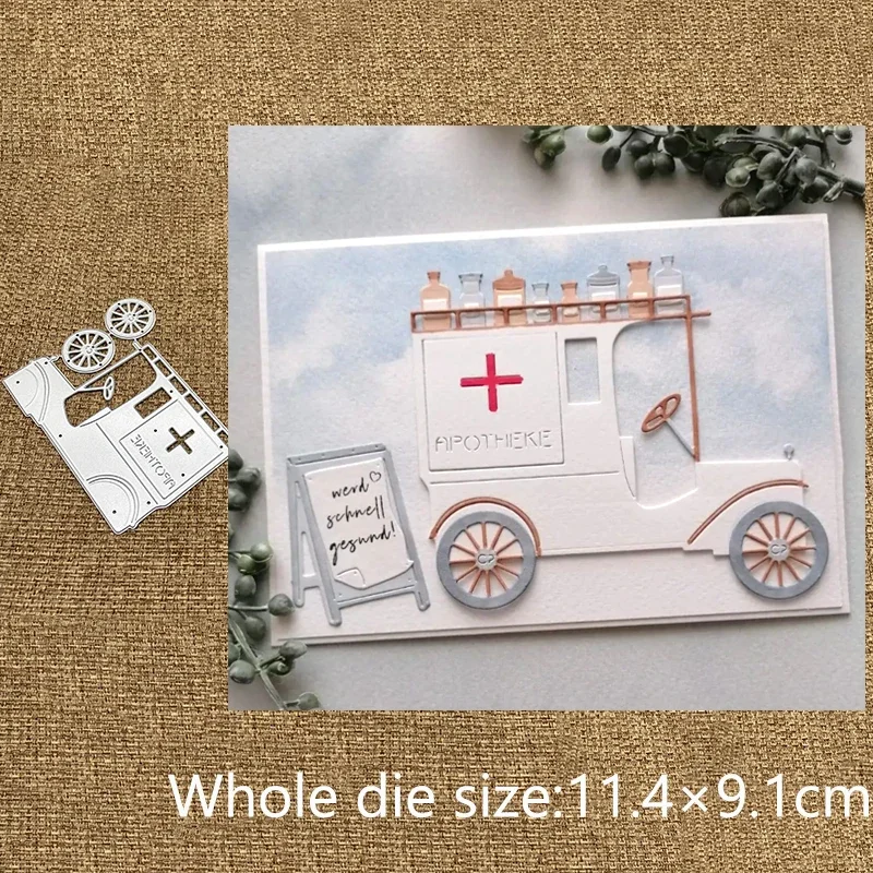 

XLDesign Craft Metal Cutting Die cut dies ambulance decoration scrapbook Album Paper Card Craft Embossing die cuts