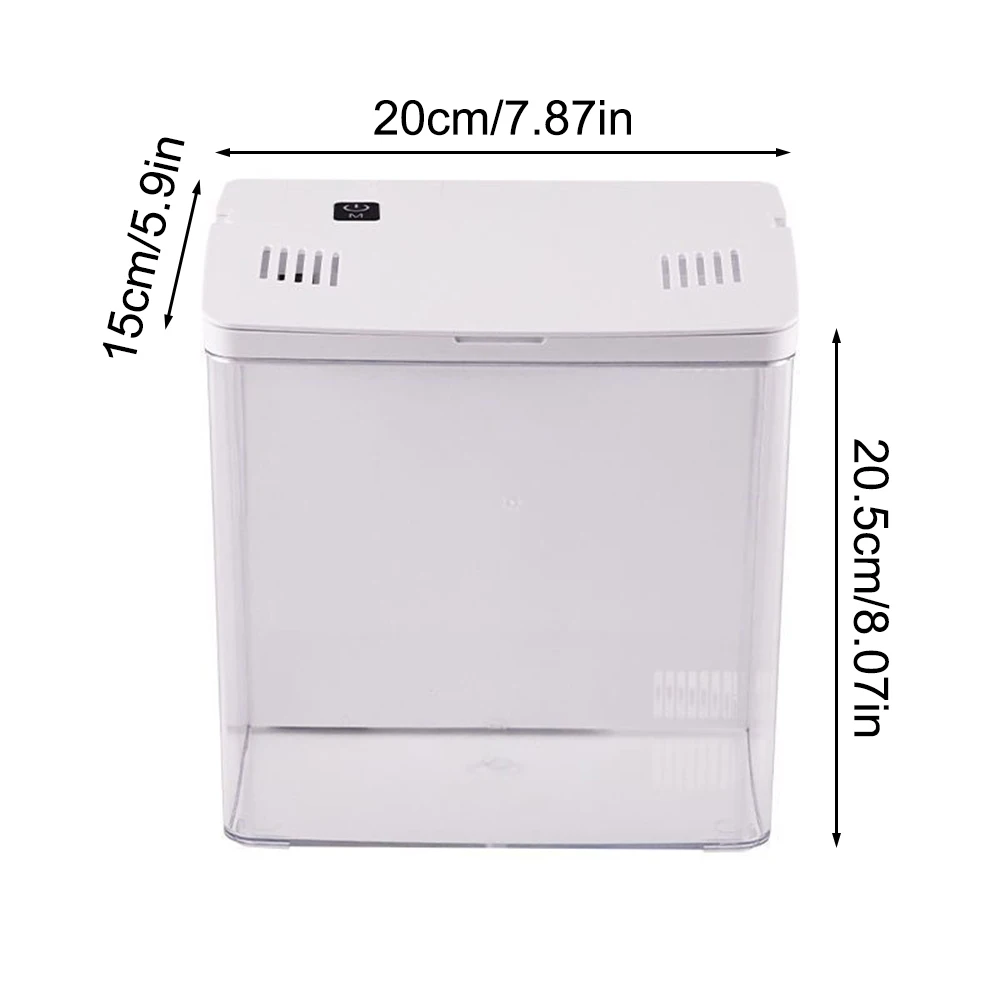 1 قطعة خزان الأسماك المنزلية، غرفة المعيشة، خزان أسماك بيتا صغير صغير، خزان بيئي لسطح المكتب #6