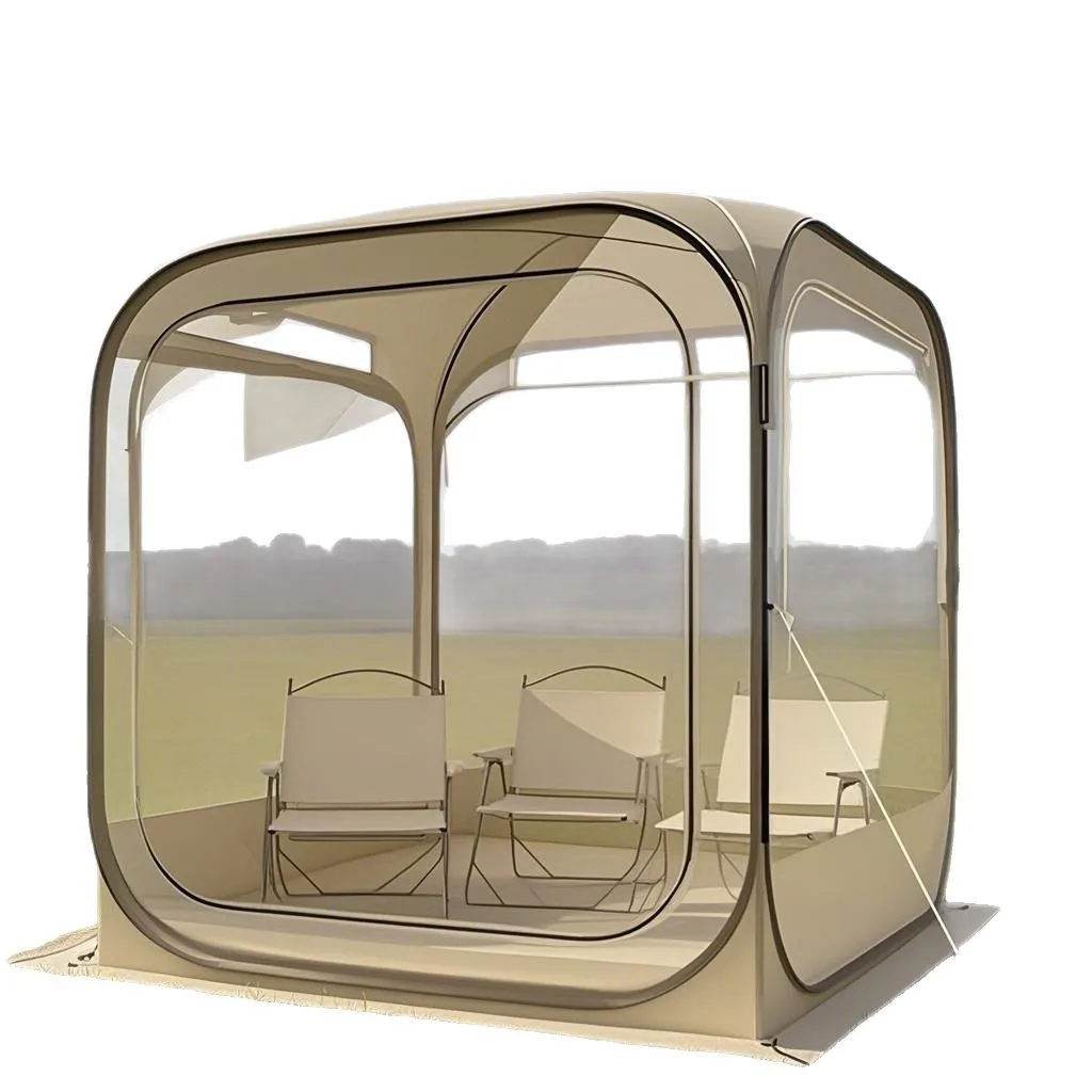 Outdoor camping bubble house starry sky tent quick setting up courtyard barbecue warm windproof transparent tent