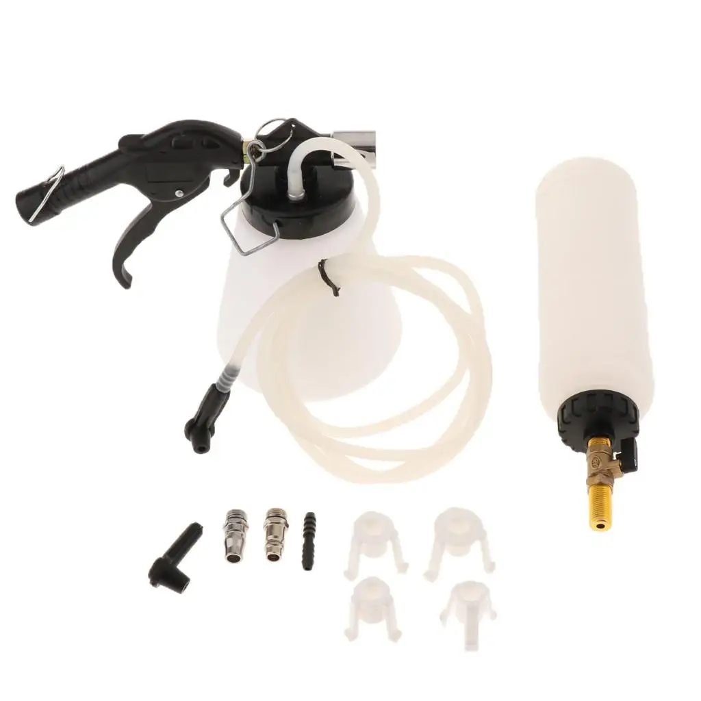 

Vacuum Brake Clutch Bleeder Kit with Refill Container and Master Cylinder Adapters for Universal Car Brake System Flushing