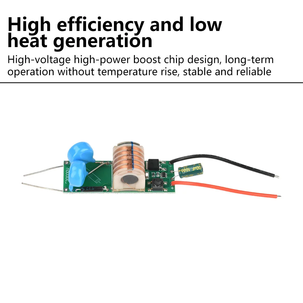 DC 3.3V-5V to DC 15-30kV High Voltage Generator Ignition Module No-load High Power Boost Converter 3.7V Arc Igniter Transformer