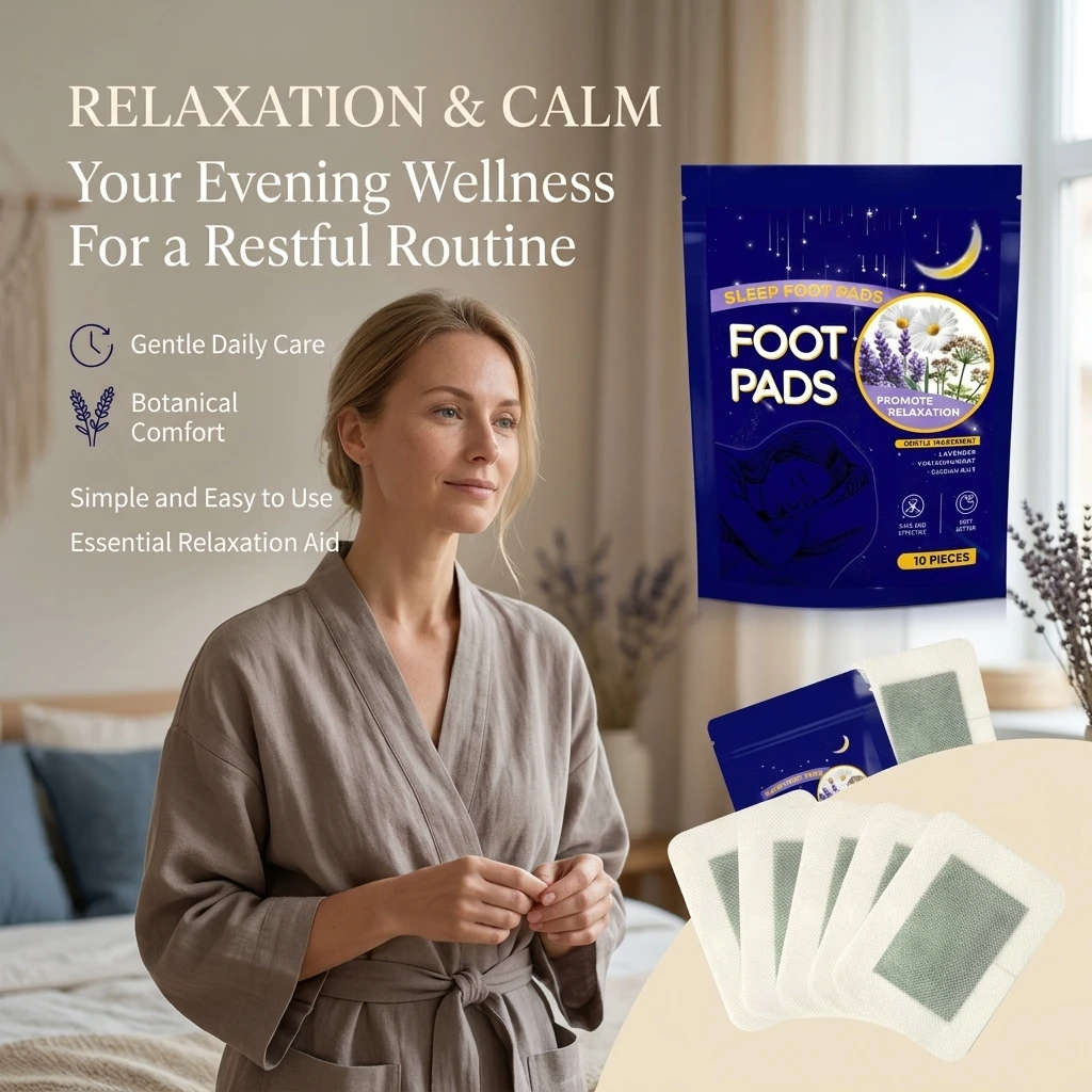 Sleep Foot Pads Boost Restful Sleep Relieve Daily Stress & Fatigue Natural Lavender Herbal Foot Patches Relaxing Foot Stickers