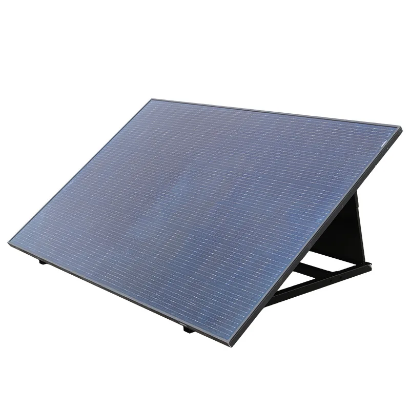 The angle of  triangular bracket of the photovoltaic panel is adjustable, and tsupport frame of olar panel is