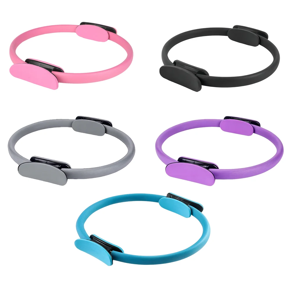 Pilates Ring Fitness Circle with Non Slip Handles Flexible Resistance Exercise Equipment Portable for Thighs Abs and Legs