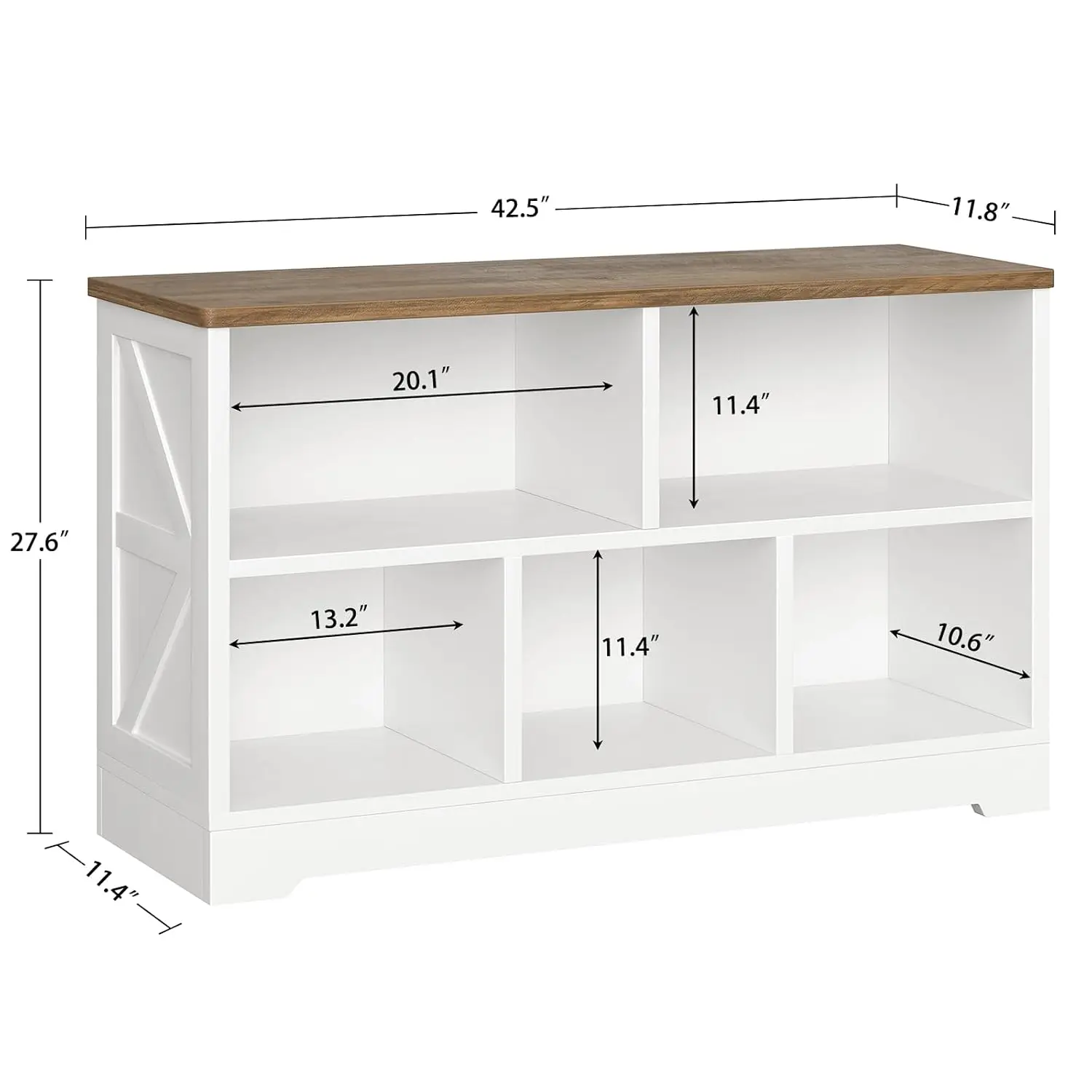 5 Cube Storage Organizer Shelf Freestanding Open Bookcase For Living Room Home Office, Customized