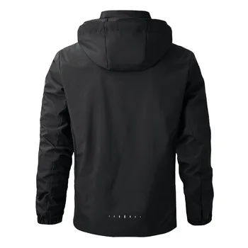 Men's Waterproof Rain Jacket Lightweight Outer Hooded Outdoor Raincoat Hiking Windproof Jacket Climbing Outdoor Jackets 3