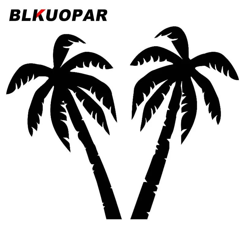 BLKUOPAR لأشجار النخيل ملصق سيارة انسداد خدش الرسومات ملصق مائي مقاوم للماء للكمبيوتر المحمول الزجاج الأمامي للدراجات النارية الفينيل سيارة التفاف