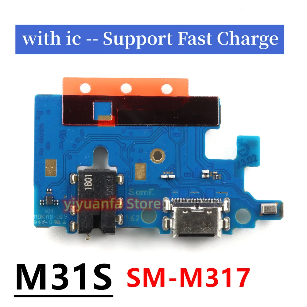 For Samsung Galaxy M13 F13 M135F E135F M22 M225F M32 M325F M31S USB Charging Port Dock Charger Plug Connector Board Flex Cable