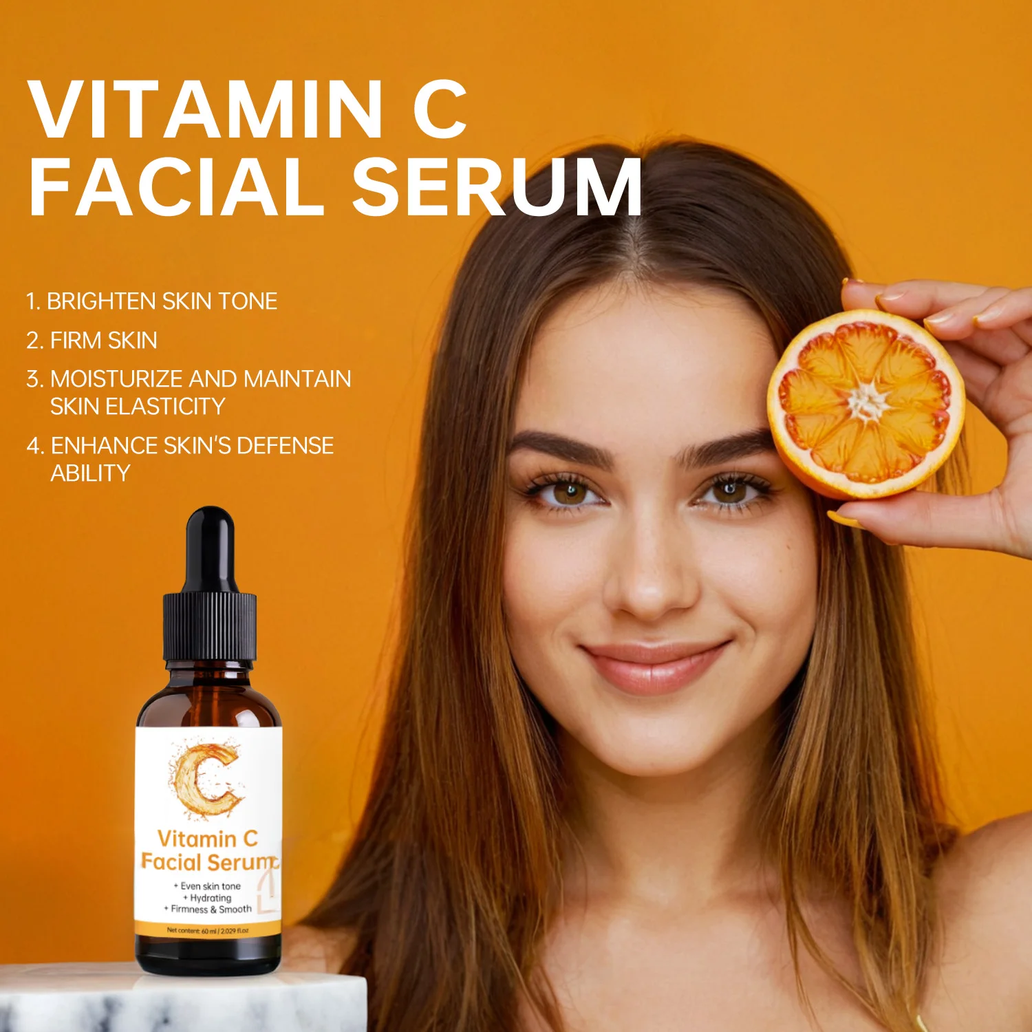 

Vitamin C Facial Essence Contains Hyaluronic Acid Dark Spot Remover Moisturizing Repair Anti-aging Essence Facial Skin Care 30ml