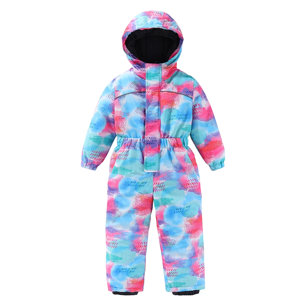 3-9T Kids Ski Suits Boys Girls Jumpsuits Overall Waterproof Windproof Winter Warm Childrens Outdoor Sports Snowboard Suits Set