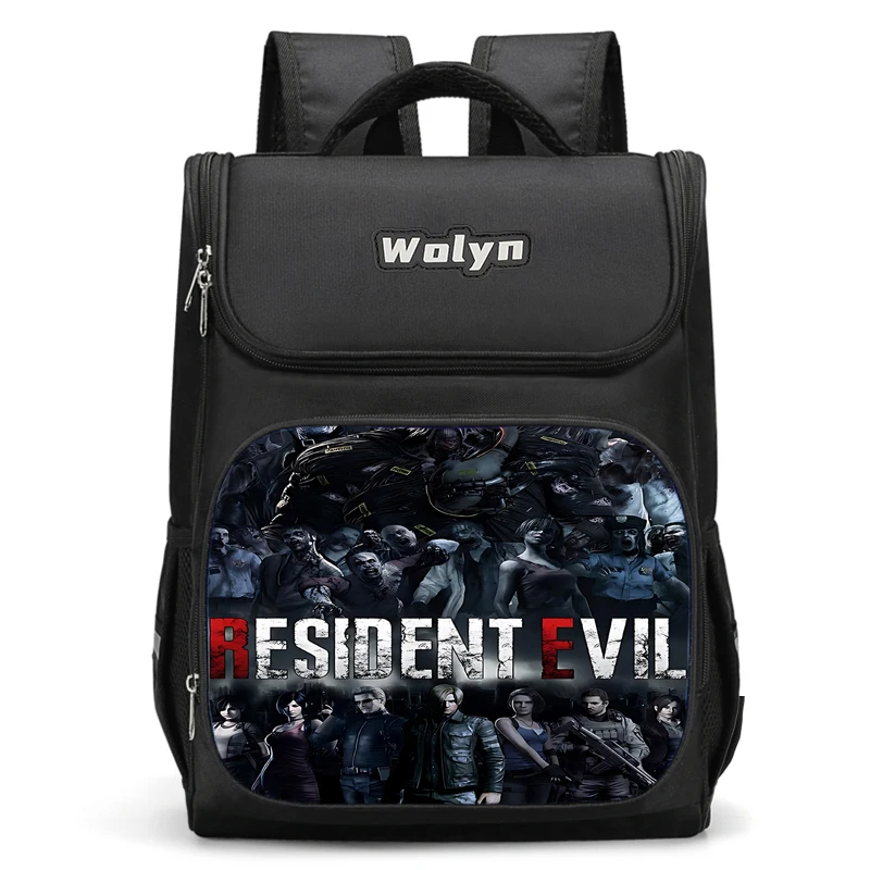 Mochila Resident Evil grande para homens e mulheres, bolsa escolar para crianças, durável e multi-compartitmen, meninos e meninas