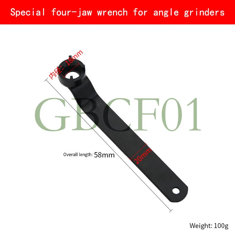Thickened Plate Four-claw Angle Grinder Hardness Tool Hand Adjustment Wrench Accessory for Tool Removal