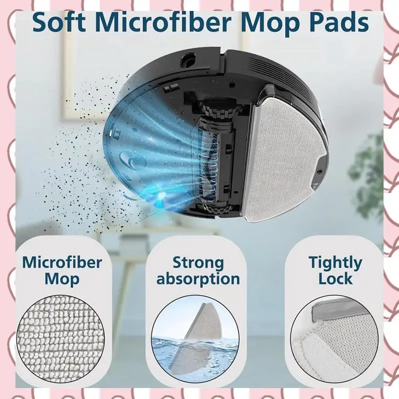 

HHTL Replacement Parts For Airrobo T20+ Robotic Vacuum Cleaner Main Side Brush Hepa Filter Mop Cloth Dust Bags