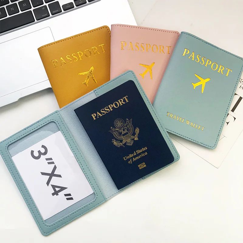 PU Leather Luggage Tag Passport Holder Set Passport Protective Cover Travel Portable ID Credit Card Holder Travel Accessories