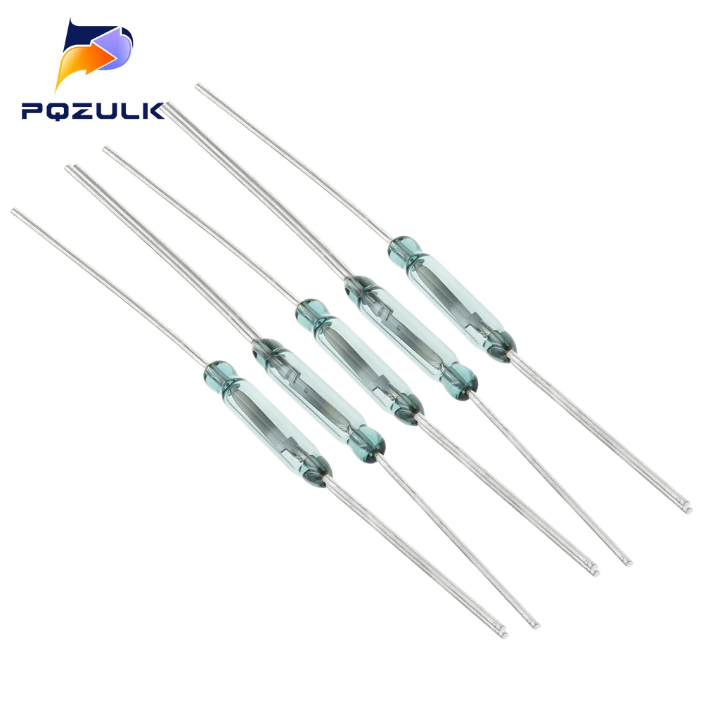 5Pcs Reed Switch 3 pin 2.5X14MM Magnetic Switch Normally Open and Normally Closed Conversion