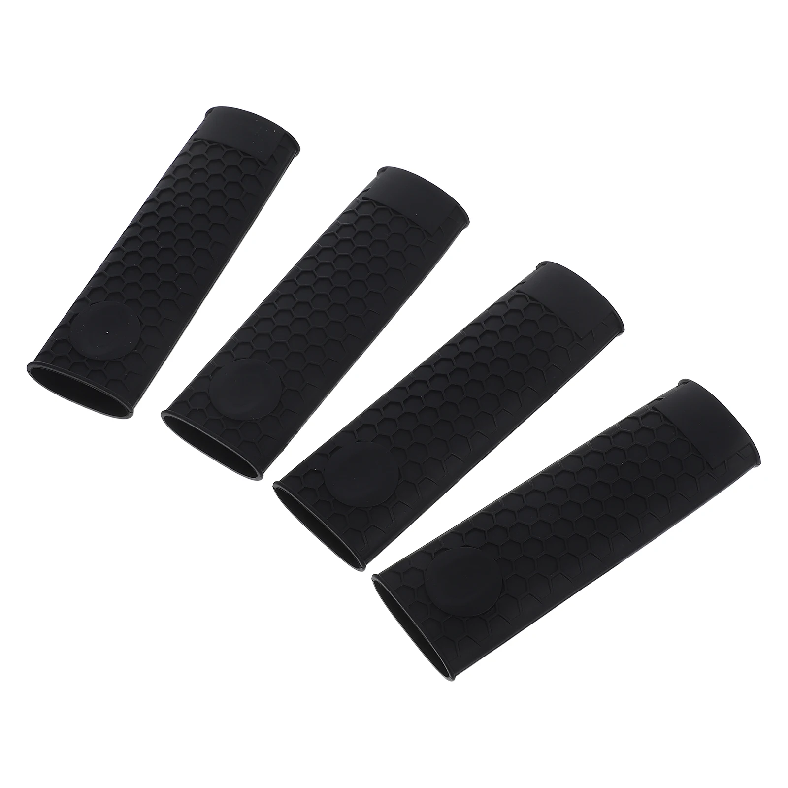 

4 Pcs Pot H Cover Silicone Sleeve Chef Pan Potholders for Stainless Steel Heat Resistant Flexible Kitchen Tool Gift