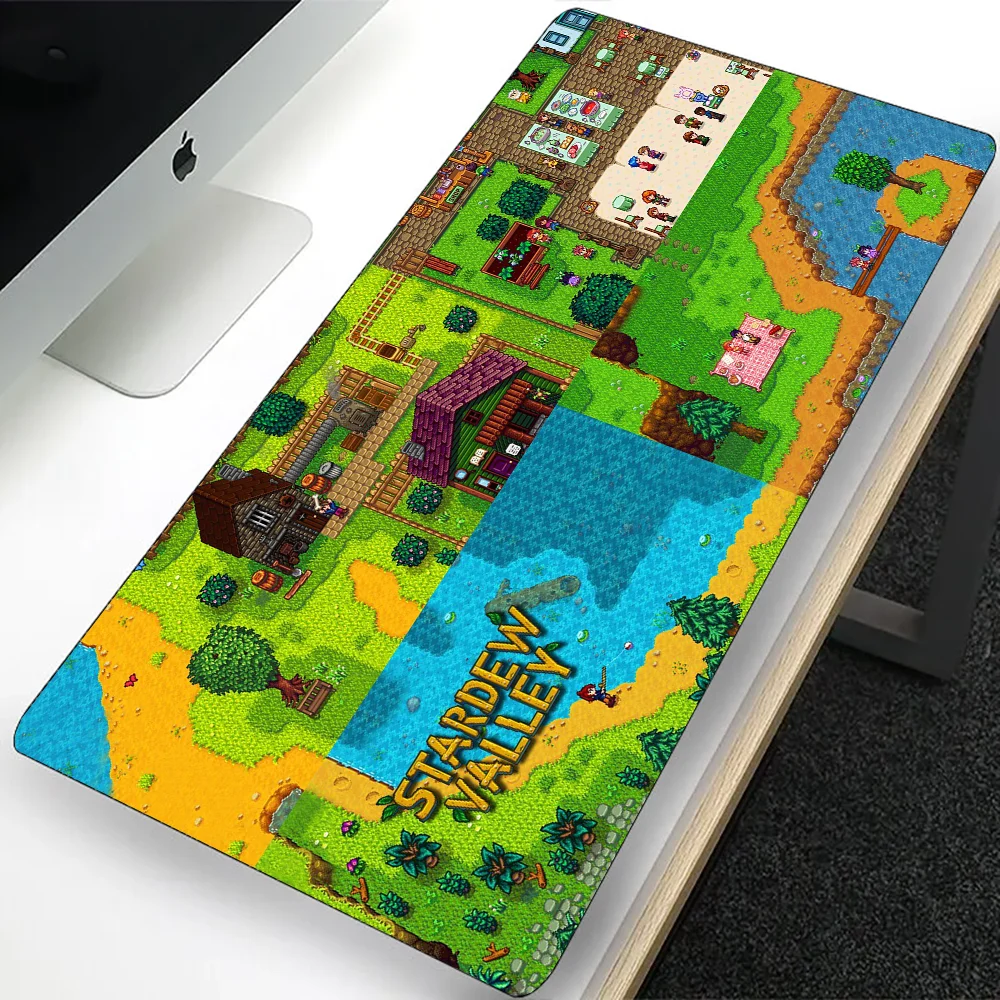 Stardew Valley Large Gaming Mouse Pad Computer Mousepad PC Gamer Laptop Mouse Mat Office Mausepad Silicone Keyboard Mat Desk Pad