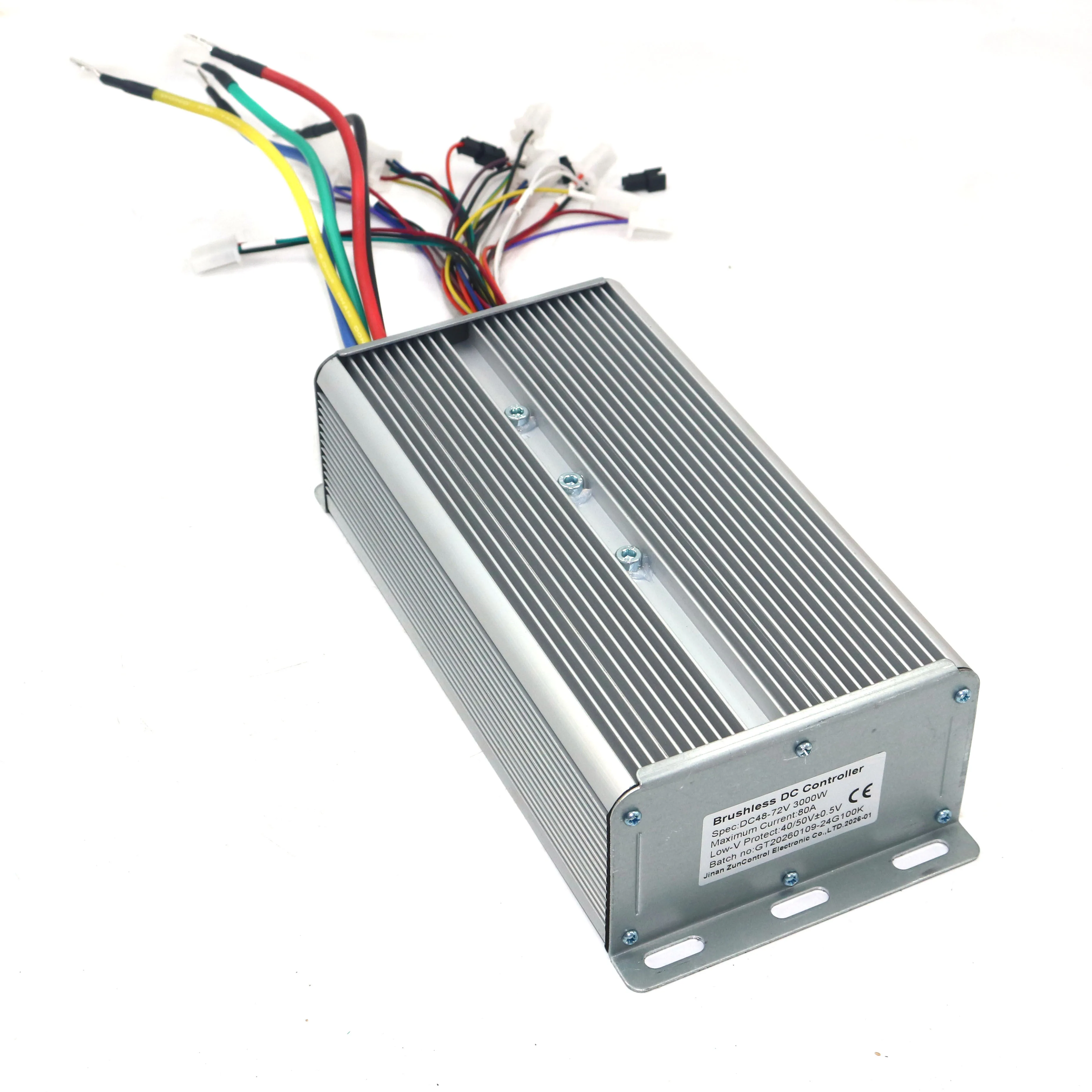 

GREENTIME 24 MOSFET 48-72V 3000W 80Amax BLDC-K motor controller, EV brushless speed controller, sensor&sensorless
