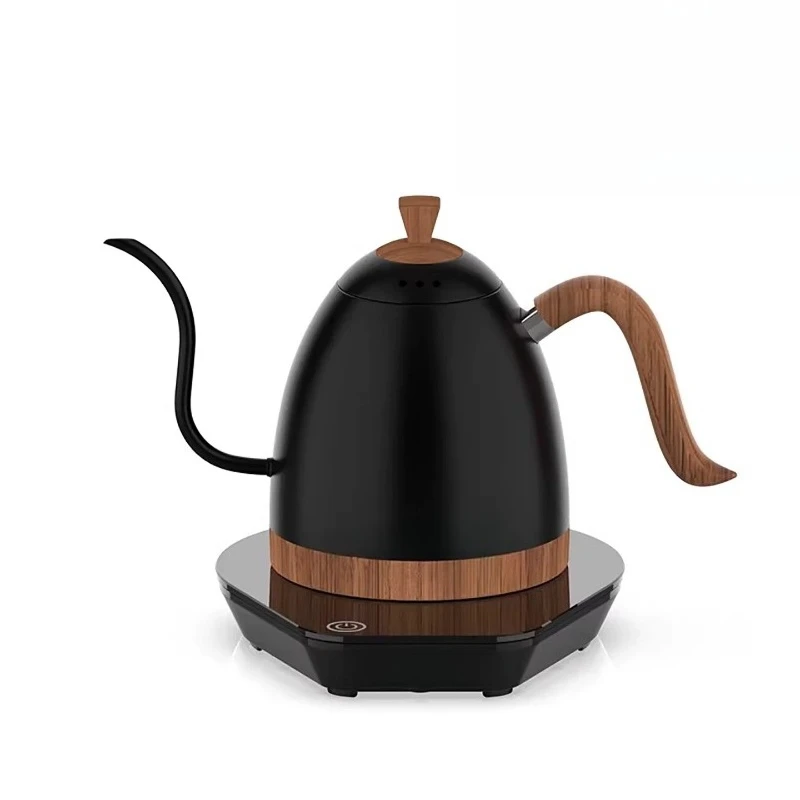 Hand brewing coffee pot Stainless steel slender mouth Intelligent temperature control Hand brewing pot Teapot kettle