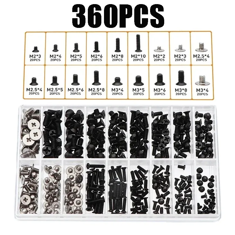 360Pcs M2 M2.5 M3 N…