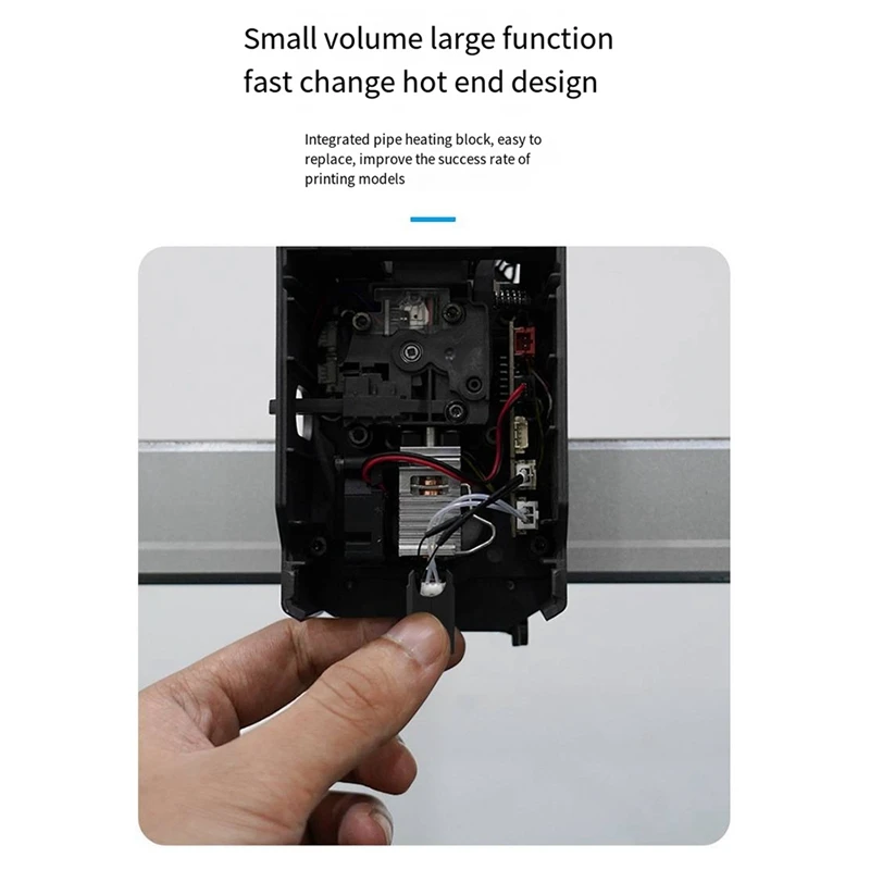 Kit hotend atualizado abxh para anycubic kobra 3 bi metal heatbreak hot end 24v 60w tubo de aquecimento termistor