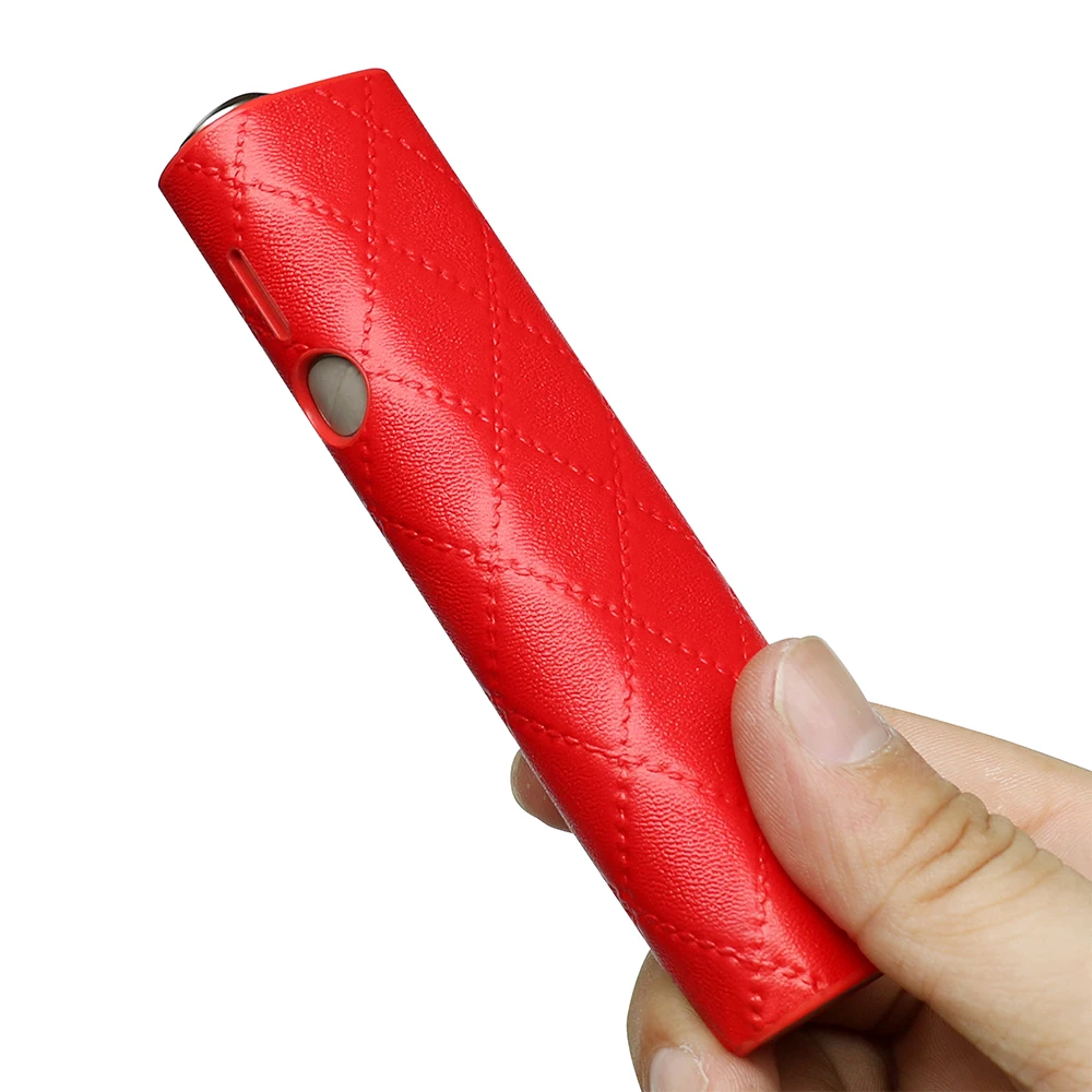 JINXINGCHENG piel pura colorida para IQOS ILUMA ONE funda reemplazable E caja para fumar Funda de cuero para ICOS ILUMA ONE Accesorios