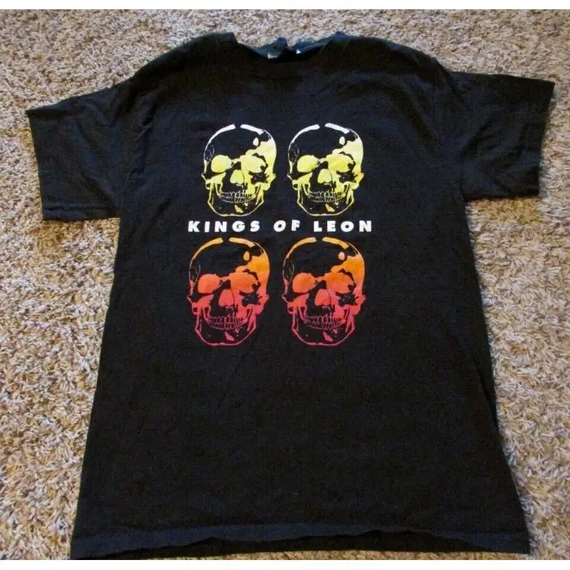 

Kings Of Leon Black Cotton Men S 234XL T Shirt ZL213