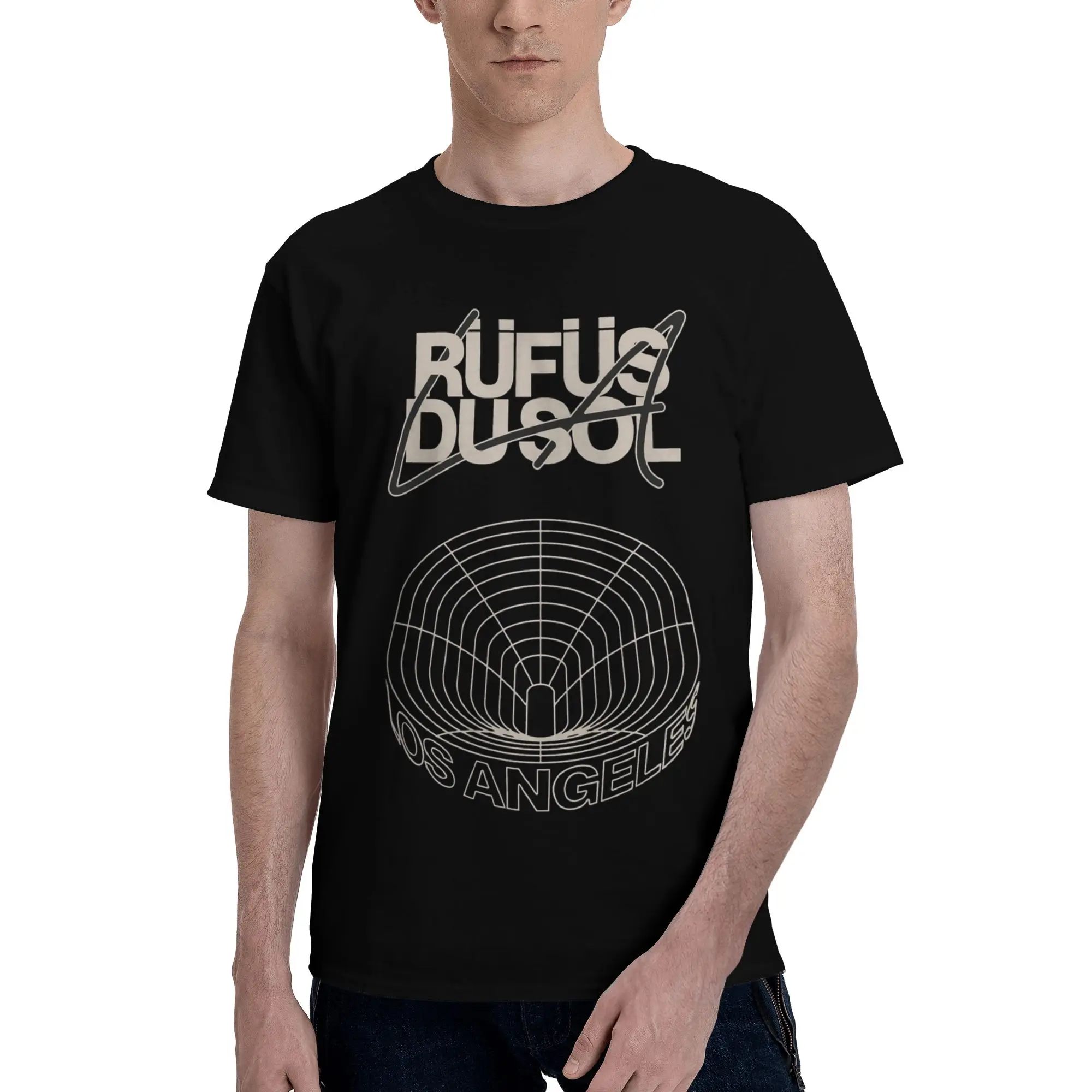 Printed Rufus Du Sol 2026 Concert T Shirt For Unisex  Pure Cotton Tee Shirt Short Sleeve Clothing