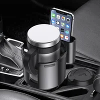 Portavasos expansor para coche, adaptador multiusos para Interior de coche, organizador expandible, accesorios de almacenamiento con soporte para teléfono
