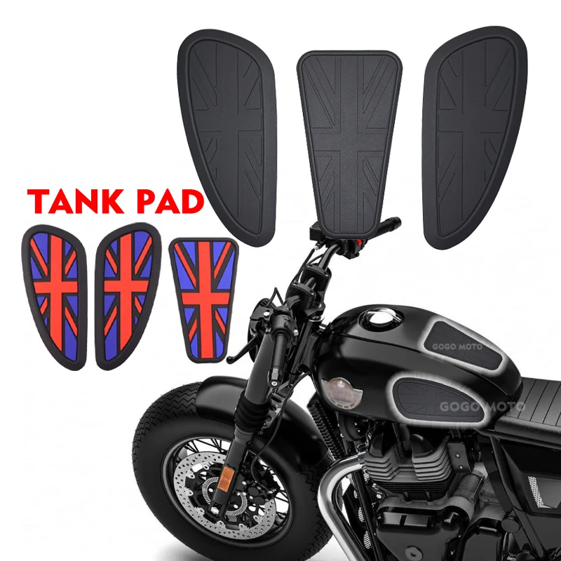 

Motorcycle Side Tank pad Cover Sticker Tankpad For Royal Enfield Interceptor 650 Continental INT650 GT650 Street Twin 900