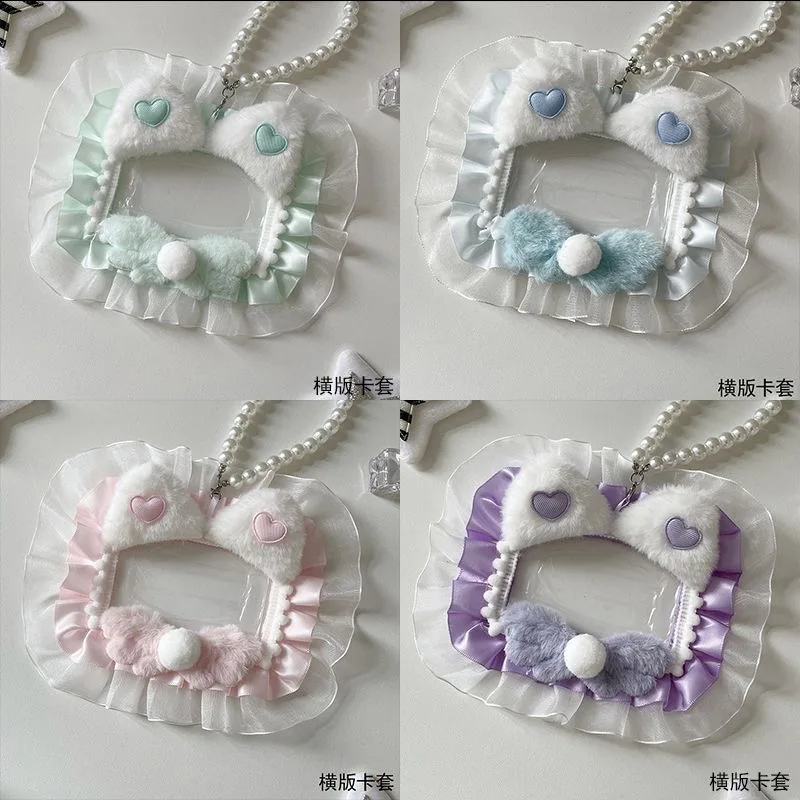 

photo protector bag accessories idol photo display card cover lolita cosplay accessories y2k items bag charm Bag hanger