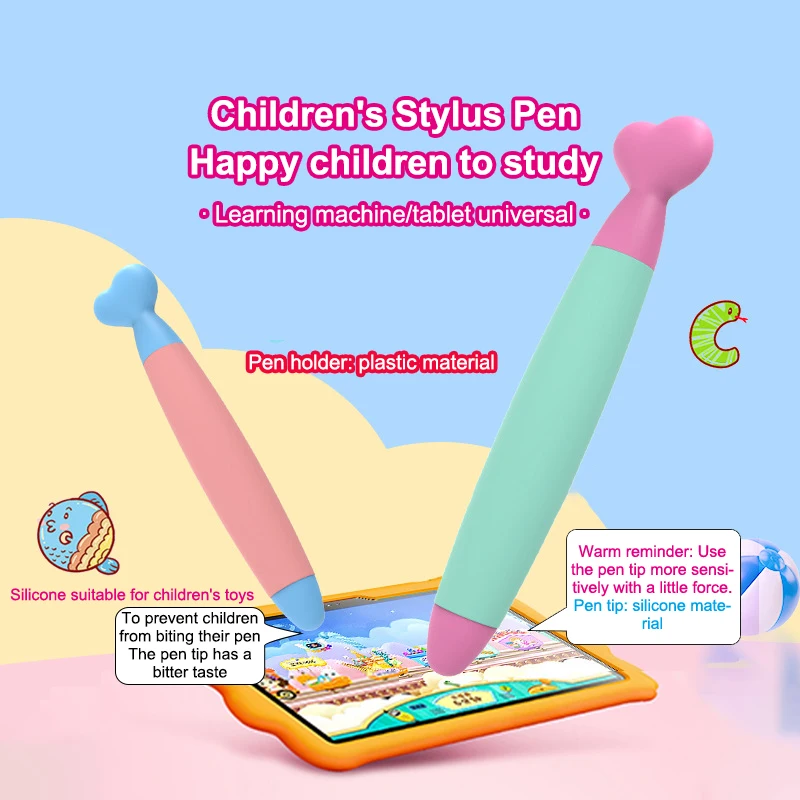 Cute Touch Screen Pen Stylus Silicon Writing Drawing Handwriting Touch Screen Pen For Kids Compatible With Tablet Phone For IPad