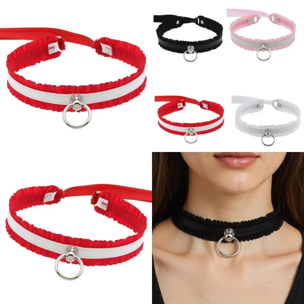

39BB Elegant Adjustable Lace Choker Necklace Unisex Gothic Accessory For Multiple Occasion