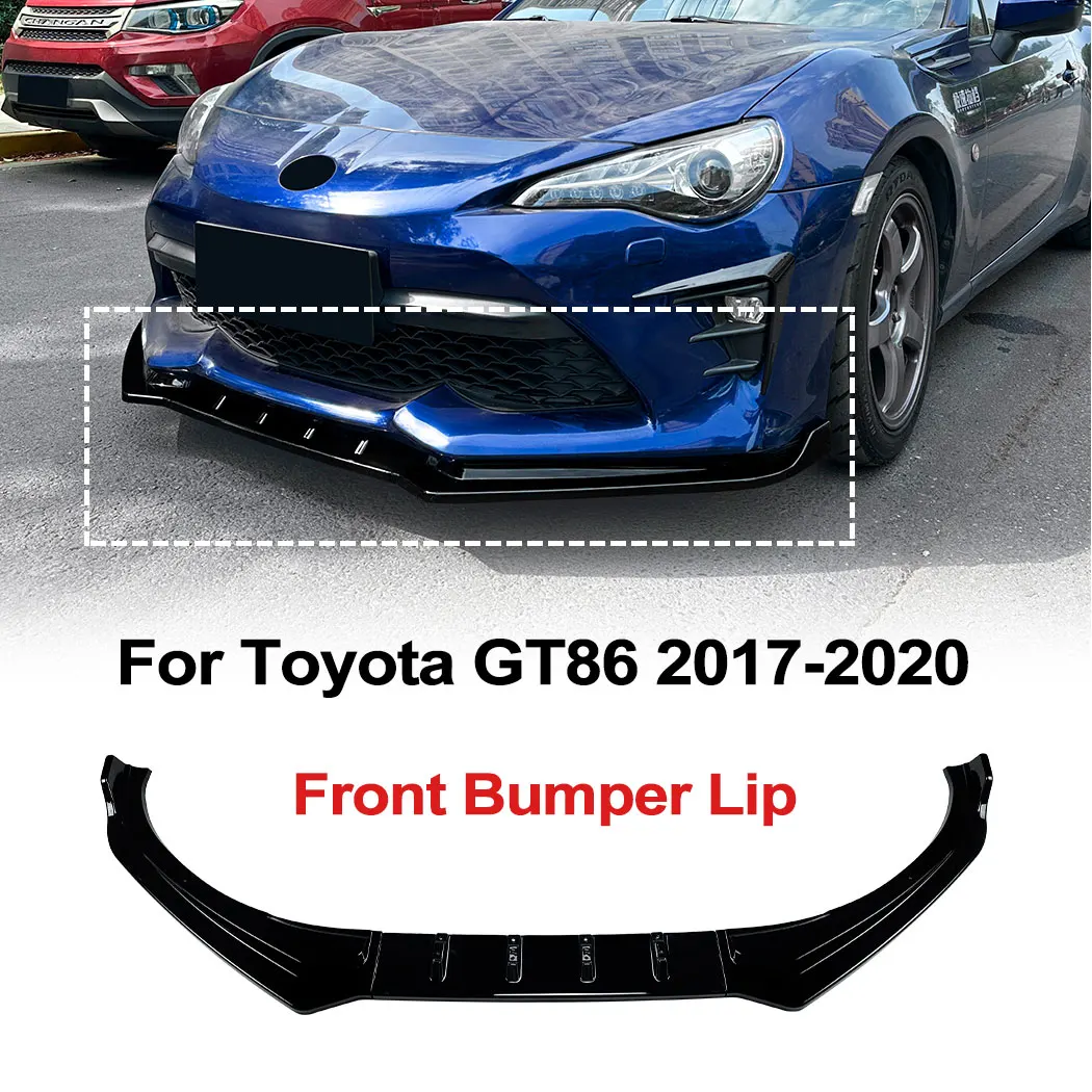 

For Toyota GT86 2017-2020 Car Front Bumper Lip Spoiler Front Lower Chin Body Kit Exterior Guard Decoration Modified Accessories