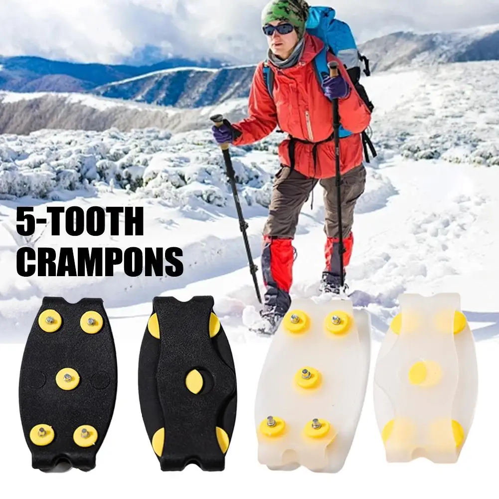 جديد الأسنان تسلق الأشرطة المضادة للانزلاق تسلق الجبال المرابط في الهواء الطلق للجنسين الثلوج مخلب أغطية الحذاء المشي التنزه اكسسوارات #3