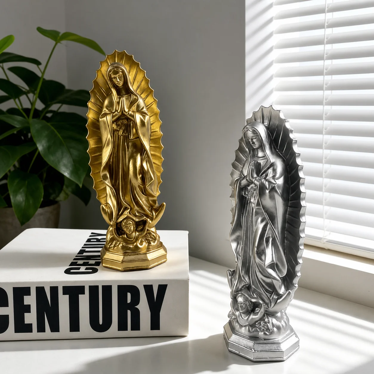 Mexican Sculpture Artistic Guadalupe Decorative Ornament Home Decor Statue European-Style Our Lady Of Guadalupe Statue For Gifts