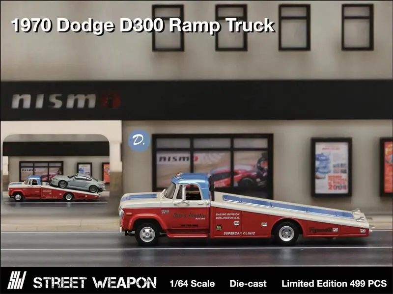 

(Предзаказ) уличное оружие SW 1:64 1970 Dodge D-300 рампа грузовик ограниченный выпуск литая модель автомобиля