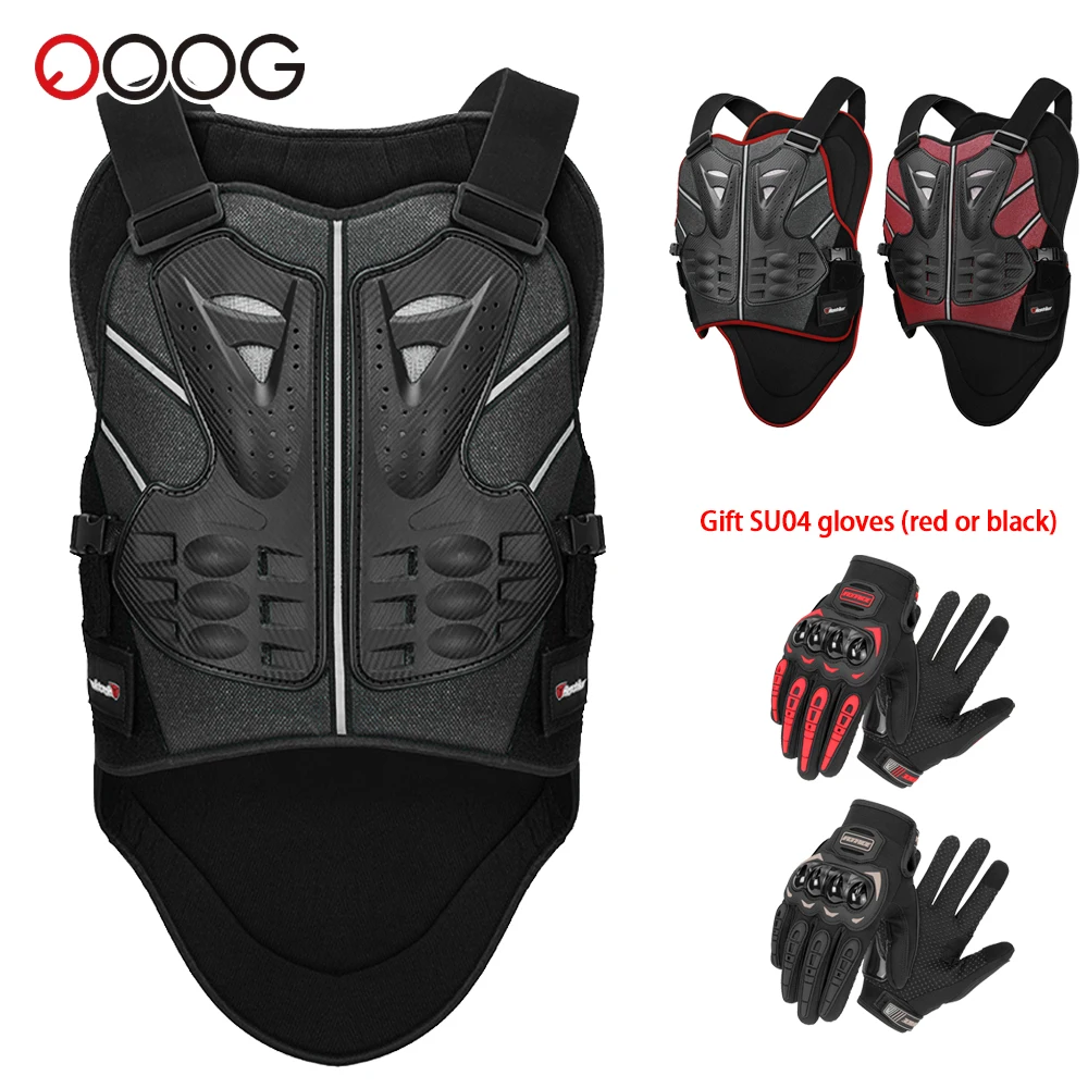

Men's Motorcycle Armor Anti-Fall Wear-Resistant Motorbike Jacket Body Armor Motocross Chest Back Protector Moto Riding Equipment